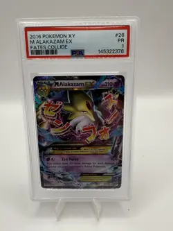 M Alakazam EX #26 - 2016 Pokemon XY Fates Collide - PSA 1 POP 4!! - Image 1