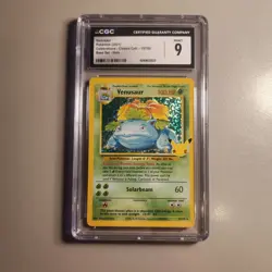 2021 Pokemon Celebrations Venusaur 15/102 Classic Collection CGC 9 Mint - Image 1