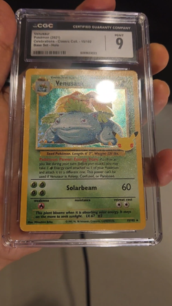 2021 Pokemon Celebrations Venusaur 15/102 Classic Collection CGC 9 Mint - Image 2