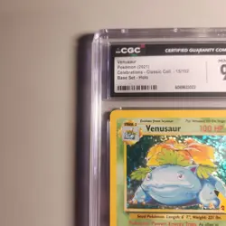 2021 Pokemon Celebrations Venusaur 15/102 Classic Collection CGC 9 Mint - Image 5