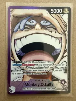 Monkey D. Luffy OP09-061 Alt Art One Piece TCG Emperors In The New World English - Image 1
