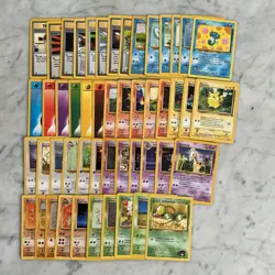 Pokemon Card Lot 1999 WOTC 50 Different Cards Lots Of 1st Edition Or Uncommon NM - Image 1