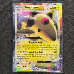Ampharos EX - 27/98 - Ultra Rare - Ancient Origins - Pokemon Card - MP - Image 1