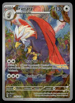 Pokemon Cards Braviary 214/191 Surging Sparks Illustration Rare NM - Image 1