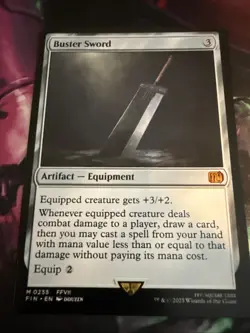 BUSTER SWORD Final Fantasy FIN Magic MTG MINT CARD - Image 1