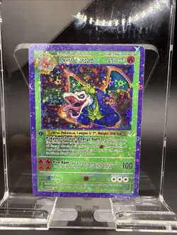 Joker’s Charizard 1st Edition Custom Card Pokemon (Sold In Hard Mag Case) - Image 2