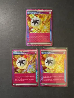 3x Enriching Energy 191/191 ACE SPEC Holo Rare Pokemon Card SV PTCG NM - Image 1