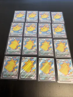 Pokemon TCG Pikachu Surfing 009/025 Flying 007/025 Sword & Shield Lot 16 Cards - Image 1