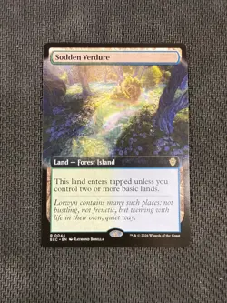Extended Art Sodden Verdure ECC 0044 Rare MTG Lorwyn Eclipsed - Image 1