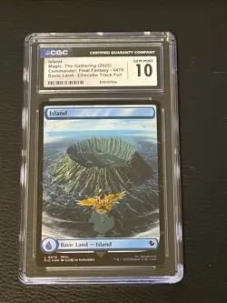 MTG Final Fantasy 0479 Island Chocobo Track Foil CGC 10 GEM MINT - Image 1