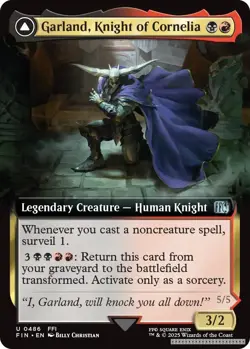 Garland, Knight of Cornelia (Extended Art) [FIN - 486] - NM [Normal] TCG MTG - Image 1