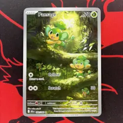 Pansage Illustration Black Bolt English 89/86 Rare Pokemon TCG - Image 1