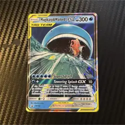 Magikarp & Wailord GX TAG TEAM Promo Holo SM166 Pokemon TCG Card SM - Image 1