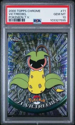 2000 TOPPS CHROME POKEMON T.V. #71 VICTREEBEL PSA 10 - Image 1