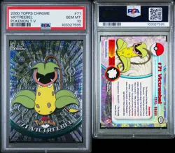 2000 TOPPS CHROME POKEMON T.V. #71 VICTREEBEL PSA 10 - Image 3