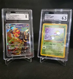 X2 CGC Graded Pokemon Slabs-'99 Jungle Bellsprout, '23 Japan Triplet Beat Pyroar - Image 1