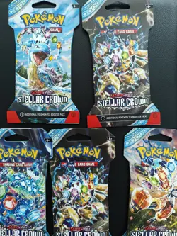 Pokemon TCG: Scarlet and Violet Stellar Crown x1 Booster Pack Sealed - Image 1
