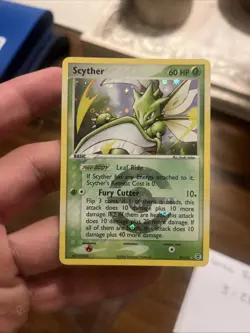 2004 POKEMON EX FIRE RED & LEAF GREEN #29 SCYTHER-REVERSE FOIL MP - Image 1