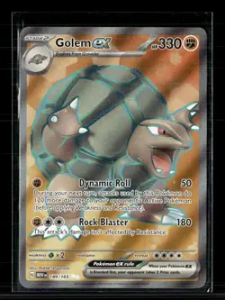 Pokemon 2023 Scarlet & Violet 151 Golem EX #189/165 - Image 1