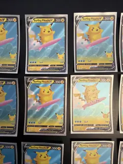 Pokemon TCG - Celebrations - Surfing Pikachu V - 008/025 - Lot Of 17 - Image 5