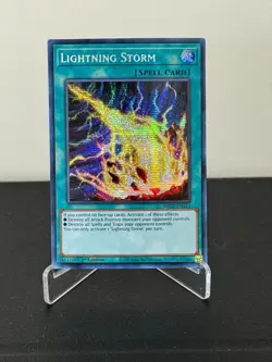 Yugioh Lightning Storm MP22-EN253 Prismatic Secret Rare 1st Edition NM - Image 1