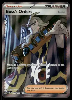 Pokemon Cards Boss's Orders (Ghetsis) 248/193 Paldea Evolved Ultra Rare NM - Image 1