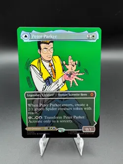 MTG English Peter Parker (0232) (Borderless) NM Foil Marvel's Spider-Man - Image 1