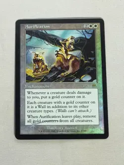 MTG FOIL Aurification Onslaught Magic the Gathering - Image 1