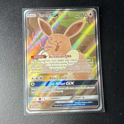 Pokemon Eevee GX SM233 SM Promo Holo 160 HP Basic GX Pokemon TCG Boost Dash Card - Image 1
