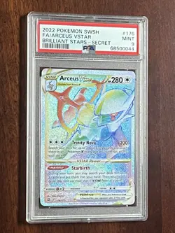 2022 Pokemon SWSH FA Arceus V Star Brilliant Stars Secret 176 PSA 9 Mint - Image 3