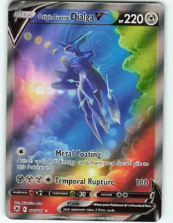 Origin Forme Dialga V - Alt Full Art 177/189 Astral Radiance Pokemon TCG - 2022 - Image 1