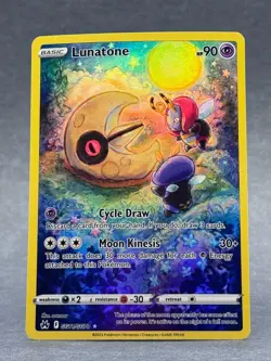 Pokemon - GG11/GG70 Lunatone SWSH Crown Zenith Galarian Gallery Ultra Rare - Image 1
