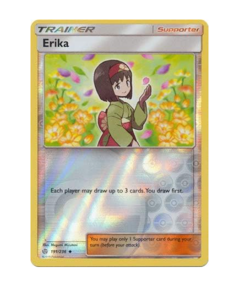 Pokemon - Erika - 191/236 - Uncommon - Reverse Holo - Cosmic Eclipse - NM/M - Image 1