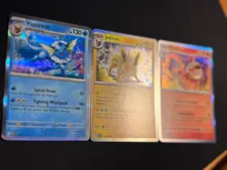 Vaporeon Jolteon Flareon Pokemon 151 Eeveelution HOLOS 3 Card Set SV 151 NM! - Image 4