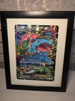 Pokemon TCG Trading Card Venusaur EX XY123 OVERSIZED JUMBO Promo Black Star - Image 1