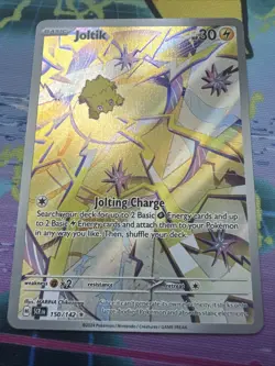 Joltik Stellar Crown Holo Pokemon TCG Card 150/142 Rare Illustration - Image 1