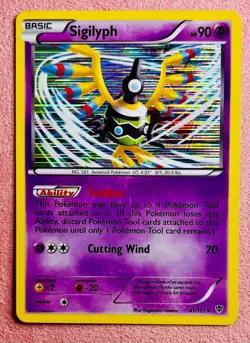 Sigilyph 41/101 Holo | BW Plasma Blast | 2013 Vintage Pokemon TCG Card | LP - Image 1