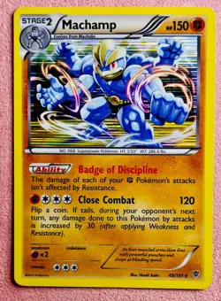 Machamp 49/101 Holo | BW Plasma Blast | 2013 Vintage Pokemon TCG Card | LP/NM - Image 1