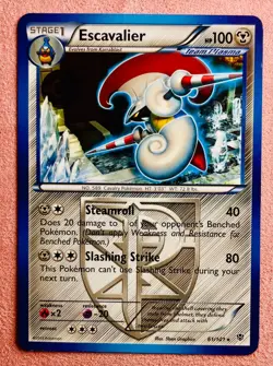 Escavalier 61/101 Non Holo | BW Plasma Blast | 2013 Pokemon TCG Card | LP - Image 1