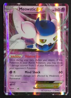 Meowstic EX 37/83 Generations Pokemon Card - Image 1