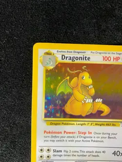 Dragonite Holo Rare Vintage 1999 WotC 4/62 Fossil Set Pokemon Card NM NEAR MINT! - Image 2