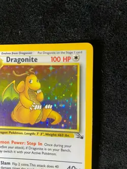 Dragonite Holo Rare Vintage 1999 WotC 4/62 Fossil Set Pokemon Card NM NEAR MINT! - Image 3