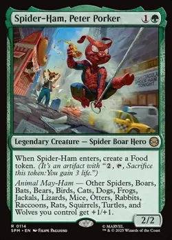 Spider-Ham, Peter Porker - Foil SPM NM MTG - Image 1