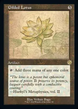 Gilded Lotus - Foil Schematic Retro Frame BRR NM MTG - Image 1