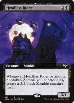 Headless Rider - Foil Extended Art VOW NM MTG - Image 1