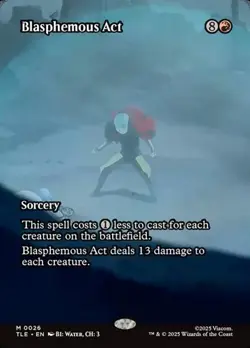 Blasphemous Act - Foil Extended Art TLE NM MTG - Image 1