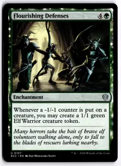 Flourishing Defenses NM ECC Commander: Lorwyn Eclipsed MTG - Image 1
