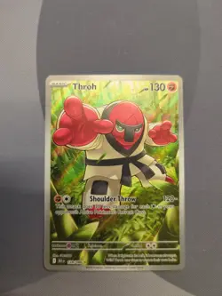 Throh 128/086 - Pokemon TCG Black Bolt Illustration Rare NM - Image 1