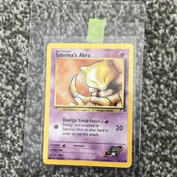 Pokemon TCG Sabrina's Abra Gym Challenge Card Regular Card 91/132 WOTC - Image 1