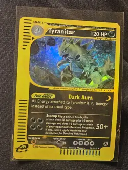 Pokemon Tyranitar Expedition Base Set 2002 029/165 Reverse Holo Rare 120 HP - Image 1
